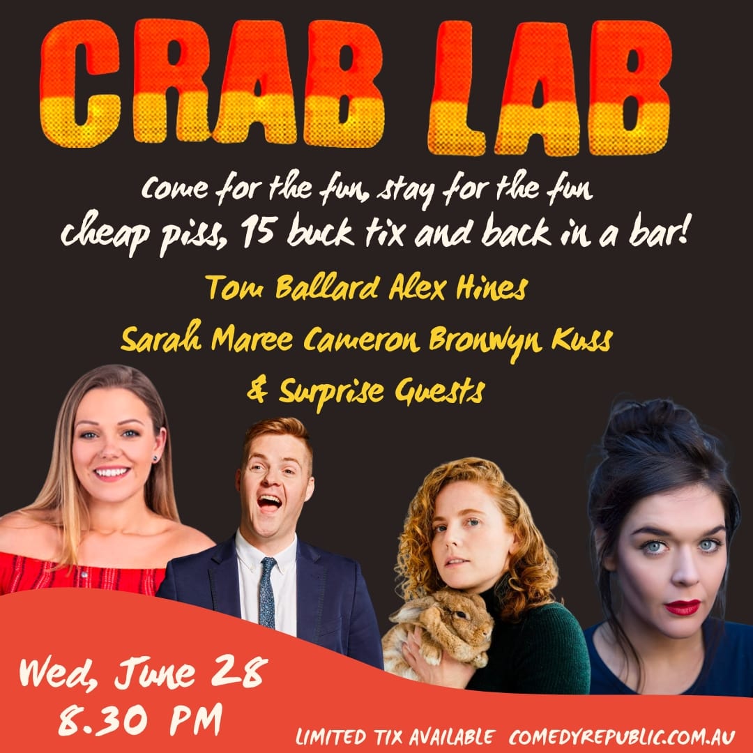Awesome show Wednesday! June 28. Sick lineup and surprise guests. 
comedyrepublic.com.au/event/38:201/3…