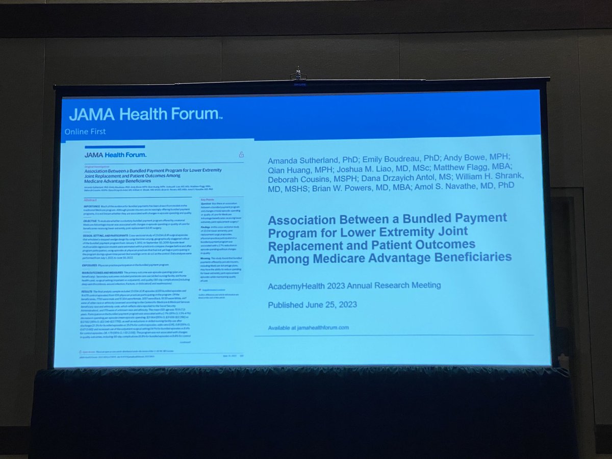 Mandi announces publication of our paper at #AcademyHealth #ARM2023!!!
