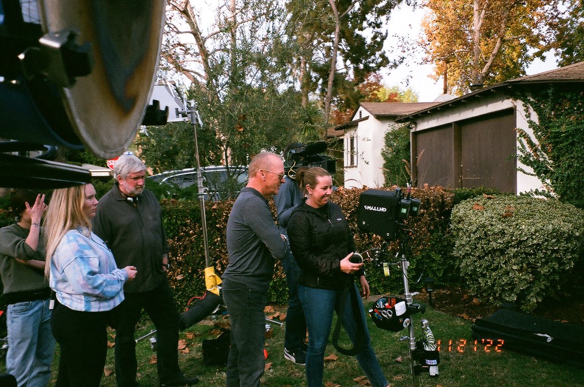 Here's a picture of Michael Keaton directing #knoxgoesaway - I had the pleasure of being the #1stAD on this film and it was one of my favorite experiences of my career.