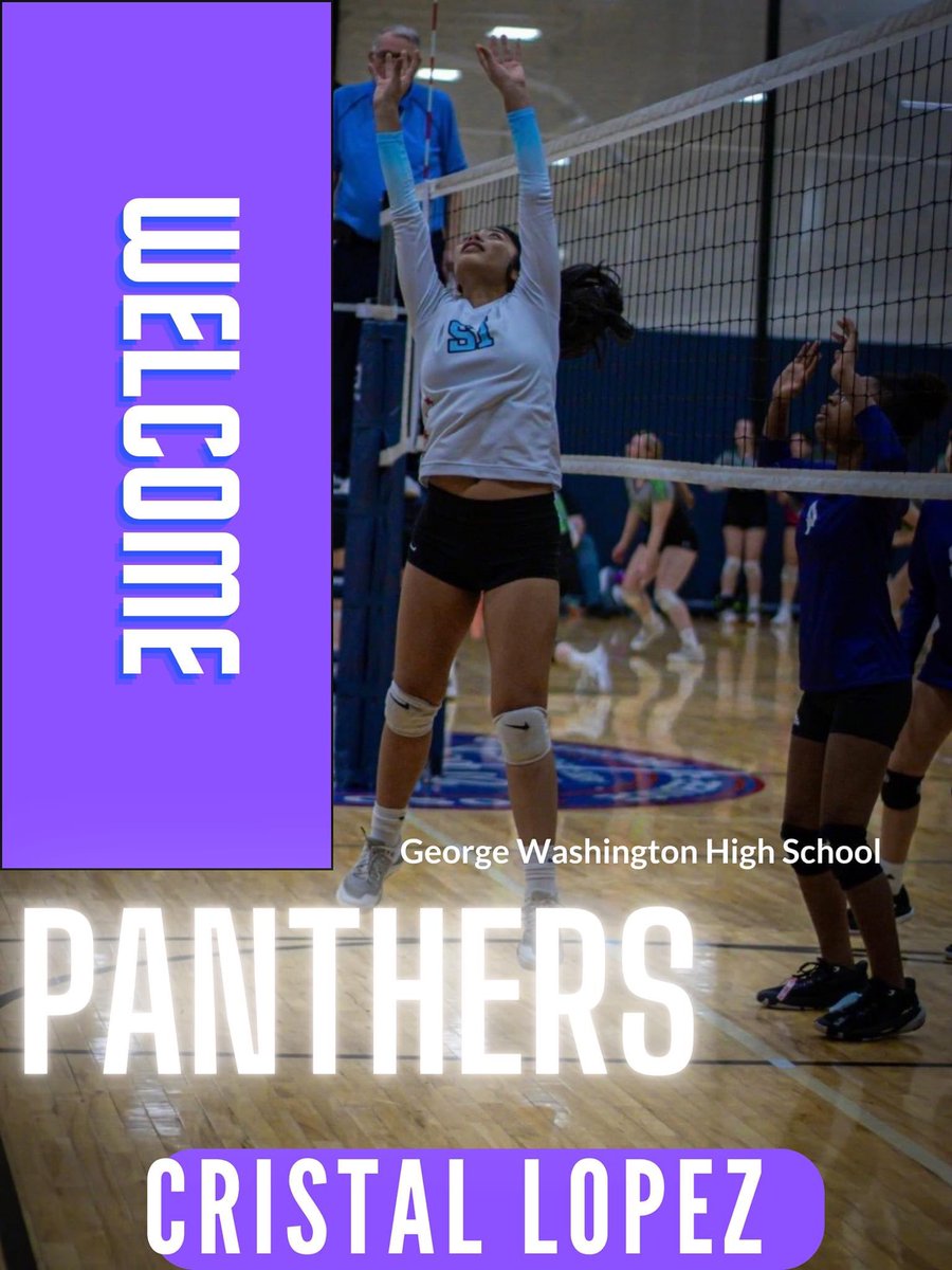 Olive Harvey Women's Volleyball wants to welcome George Washington high school graduate Cristal Lopez to the Panther Family!!!