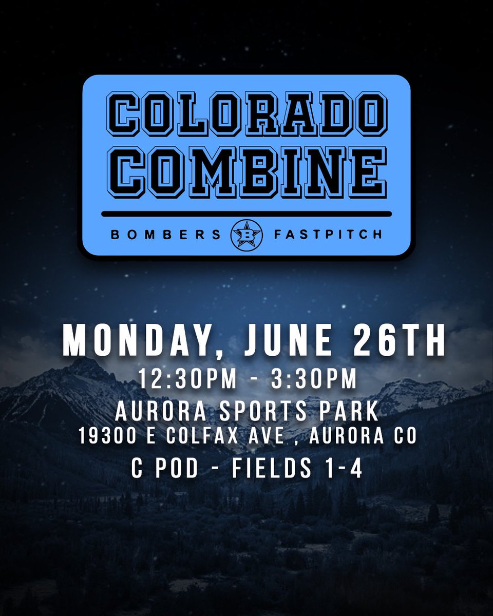 Looking forward to working out with <a href="/bombers_fp/">Bombers Fastpitch</a> tomorrow at Aurora Sports Complex (12:30pm - 3:30pm). 

<a href="/COBombersGold/">COBombersGold</a>
#bombernation