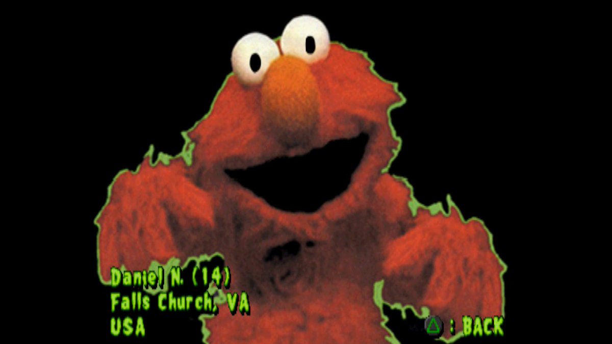 I CLICKED ON NUMBER 87 AND THE CONCEPT ART MENU FOR MUPPETS MONSTER ADVENTURE ON PS1 AND WAS JUMPSCARED BY THIS WTF
