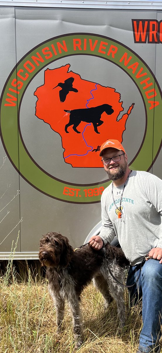 GooOutdoors's tweet image. Prize 1 Natural Ability today for my pup.  Wisconsin River NAVHDA put on one of the best tests I’ve been to.  Awesome day.  #NAVHDA