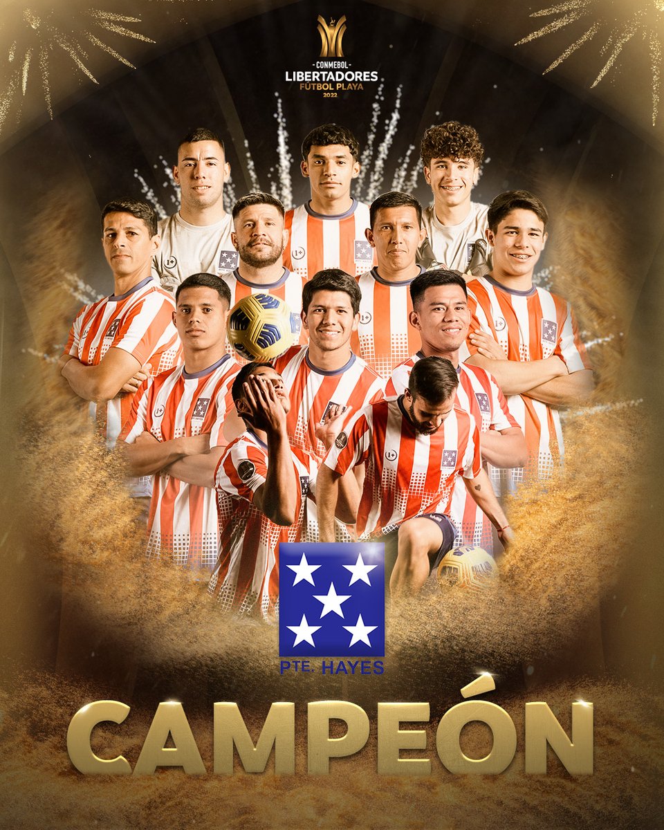LibertadoresFP's tweet image. ¡ES CAMPEÓN! 🏆

¡#PresidenteHayes 🇵🇾, representante de Paraguay, hizo historia y sin perder ningún partido en el torneo conquistó la CONMEBOL #LibertadoresFP en una final histórica!⚽

¡Felicidades! ¡A festejar!💥⭐