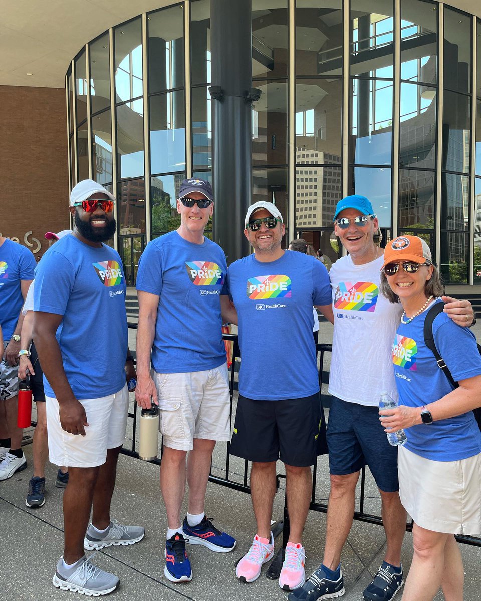 Our employees took to the streets for @pridestl #PrideFest to show off our true colors and support for inclusivity, diversity, and equity for all!