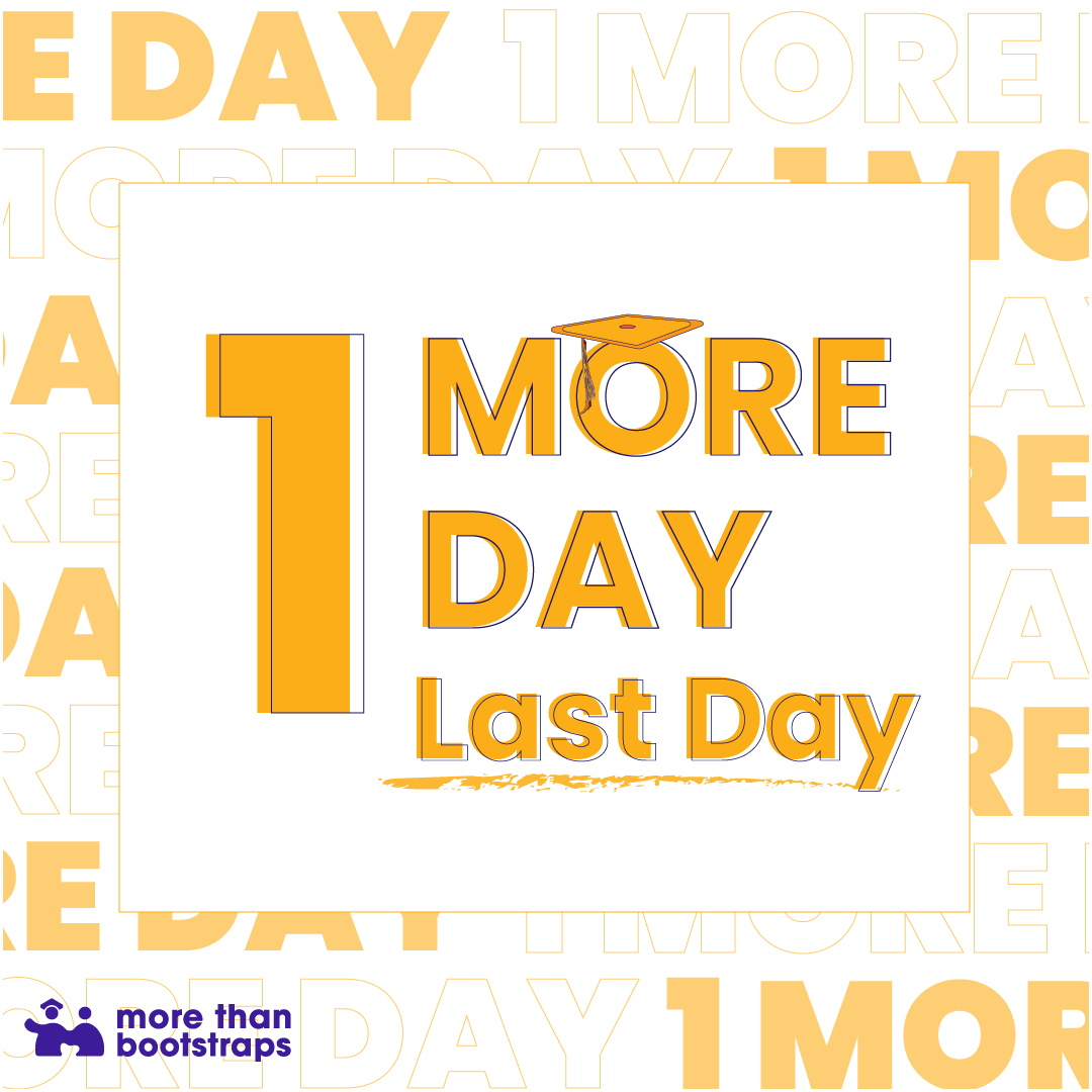 MBootstraps's tweet image. Today is the last day!
There's still time to enter our contest TODAY. Share your great achievement! 🎓🌟

Hoy es el último día! 
Aún hay tiempo para participar en nuestro concurso el dia de HOY. Comparte tu gran logro!

#MTBGradContest #dreamhigher2023