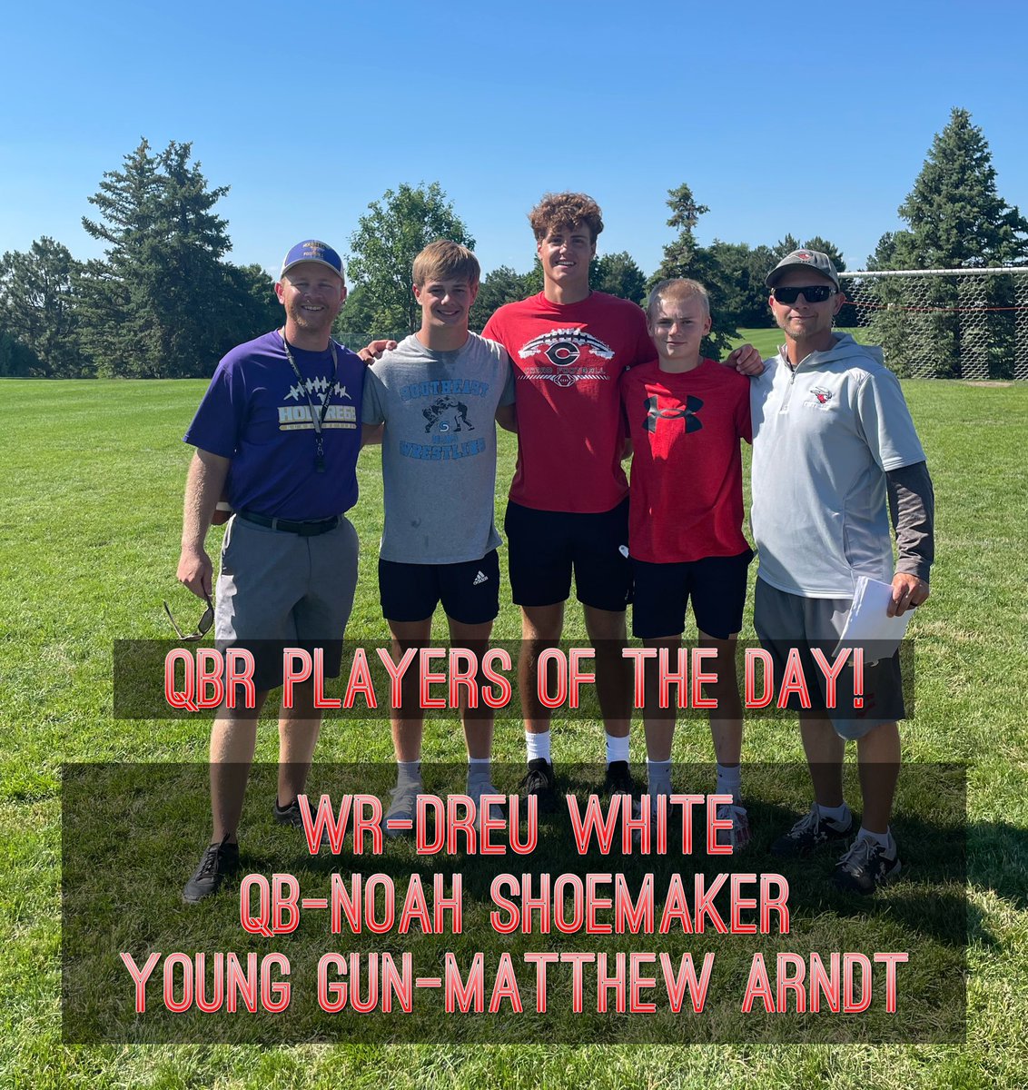 Great day at the QBR! <a href="/CozadSchools/">Cozad Schools</a> had a trio of great players for <a href="/coachdueland/">Jayce Dueland</a> to work with! 🏈👍👏💪 
#epicfootballcamps #CommunicationEliminatesConfusion <a href="/joemclain13/">Coach Joe McLain</a>