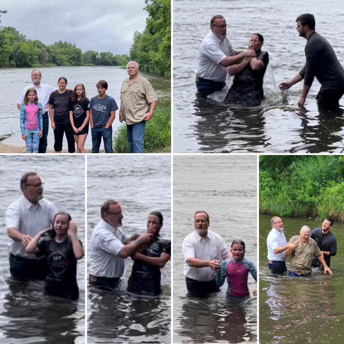 What a blessed day of baptism today at Cornerstone Baptist Church in Thief River Falls 

#GodIsGracious!