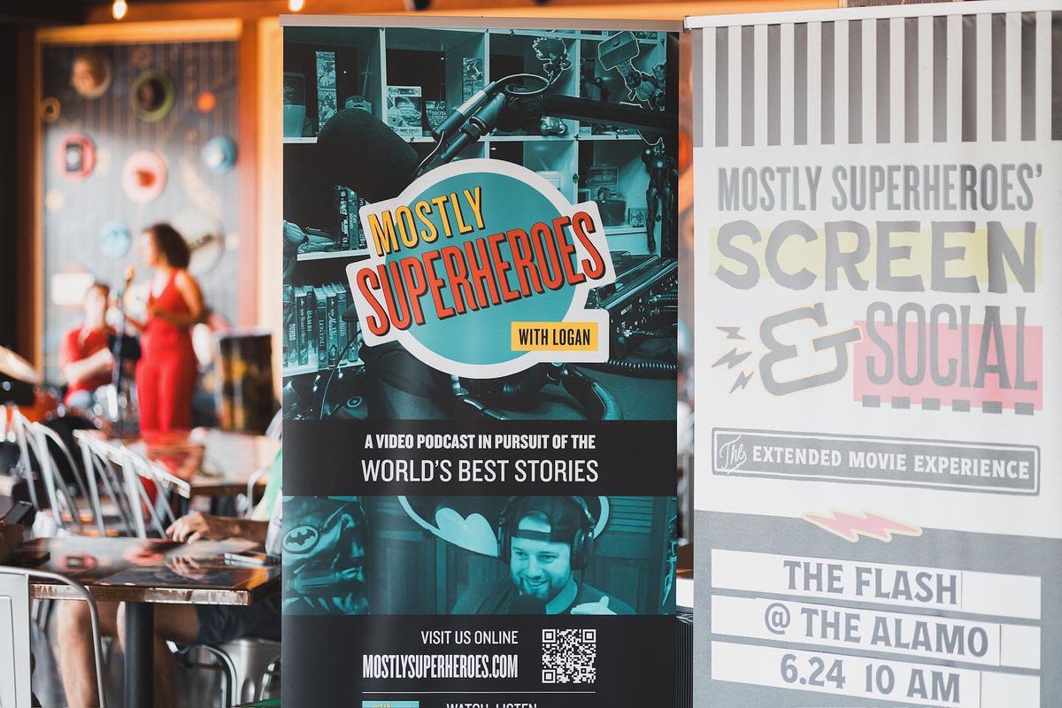 mostlysuperhero's tweet photo. We did it. 

Our first ever Mostly Superheroes’ Screen &amp; Social at @alamostlouis was a great success. We can’t wait to do it again. We have much to share from the big day. For now, here are a couple pics. Thanks everyone for coming out and to our partners for making it possible. https://t.co/grDVe7cUlI
