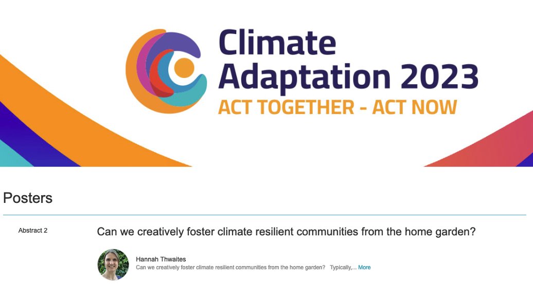 Hannah Thwaites (@hannah_thwaites) on Twitter photo Poster abstract accepted! Excited to be part of the #climateadapt2023 conference this July, amplifying #Adelaide voices in research focused upon creatively fostering #resilientpeople #resilientplaces via #urbanagriculture
<a href="/nespclimate/">Climate Systems Hub</a> <a href="/waiteresearch/">Waite Research Institute</a> <a href="/environmentinst/">Environment Institute - University of Adelaide</a>
<a href="/IDigSoil/">Tim Cavagnaro</a> Poster abstract accepted! Excited to be part of the #climateadapt2023 conference this July, amplifying #Adelaide voices in research focused upon creatively fostering #resilientpeople #resilientplaces via #urbanagriculture
<a href="/nespclimate/">Climate Systems Hub</a> <a href="/waiteresearch/">Waite Research Institute</a> <a href="/environmentinst/">Environment Institute - University of Adelaide</a>
<a href="/IDigSoil/">Tim Cavagnaro</a>