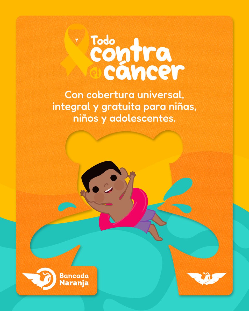 Jalisco y Nuevo León han puesto el ejemplo con cobertura universal para todas las niñas y niños con cáncer. En <a href="/MovCiudadanoMX/">Movimiento Ciudadano | Movimiento Naranja</a> también queremos darlo #TodoContraElCáncer, por eso, desde el Congreso de la Unión buscamos que esta iniciativa sea una realidad en todo México.