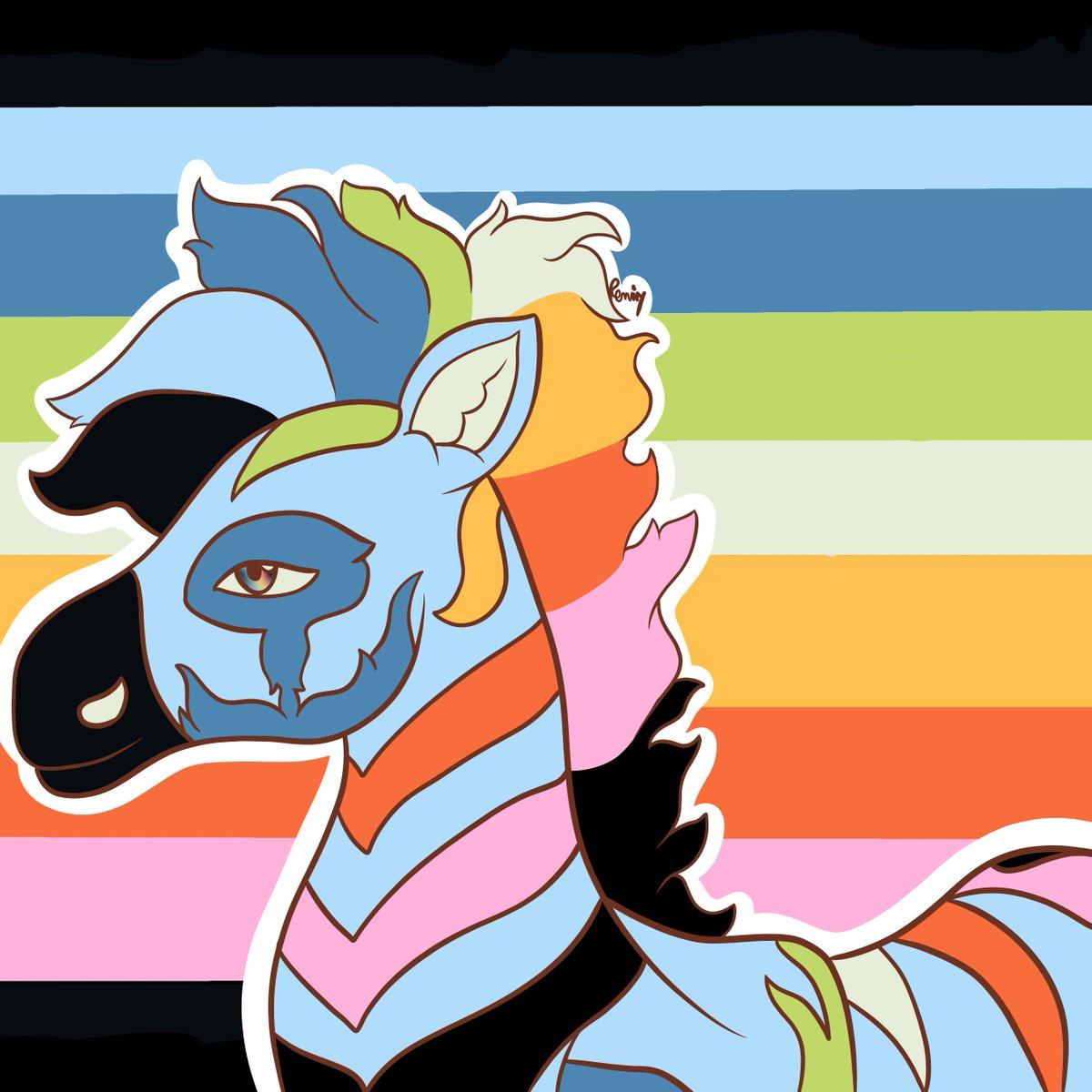 remiy_raccoon_'s tweet photo. more pride animal the zebra is my favorite

#giraffe #zebra #snail #ceterosexual #gynesexual #queer #queerflag #HappyPrideMonth #PRIDEUNE #PRIDELITTLECHOCOLAT #prideart #myart #myartwork https://t.co/Xvnq7AA1Lr