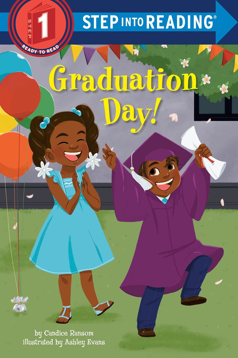 pragmaticmom's tweet image. Graduation Day! by Candice Ransom, illustrated by Ashley Evans bit.ly/3OAYJzv via A Kids Book A Day #ReadYourWorld #easyreader #graduation #preschool #kindergarten