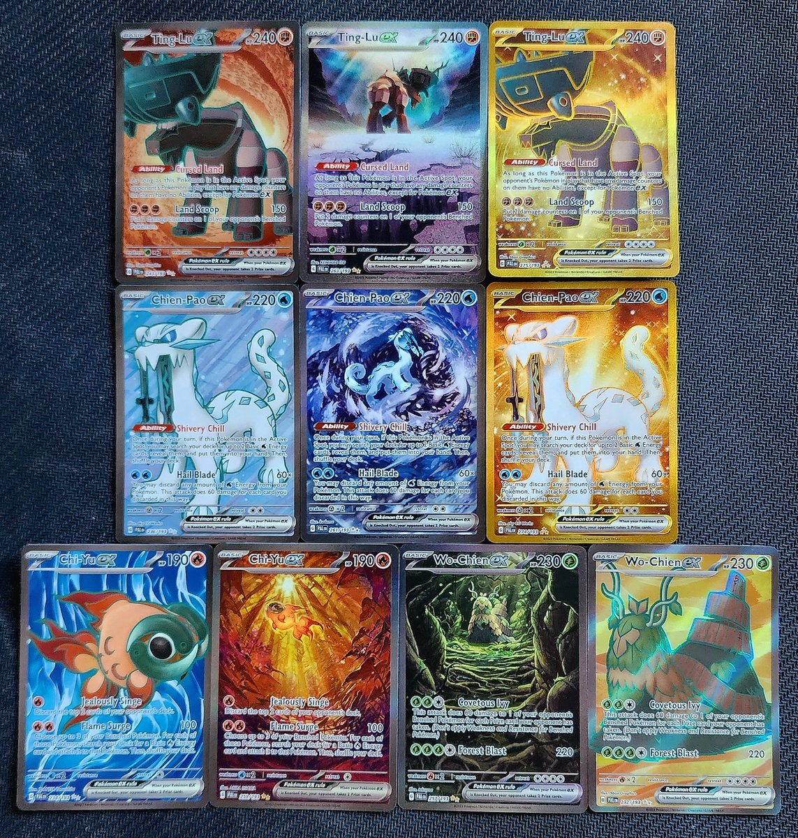 All 4 mythical Pokémon cards from PE have been pulled!
