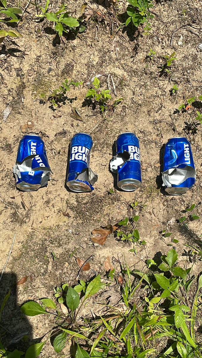 @budlight These made excellent targets for my homemade #polymer80 G31 and hand loaded 357SIG rounds.  And then I celebrated with some @goatislandbrew ESB.