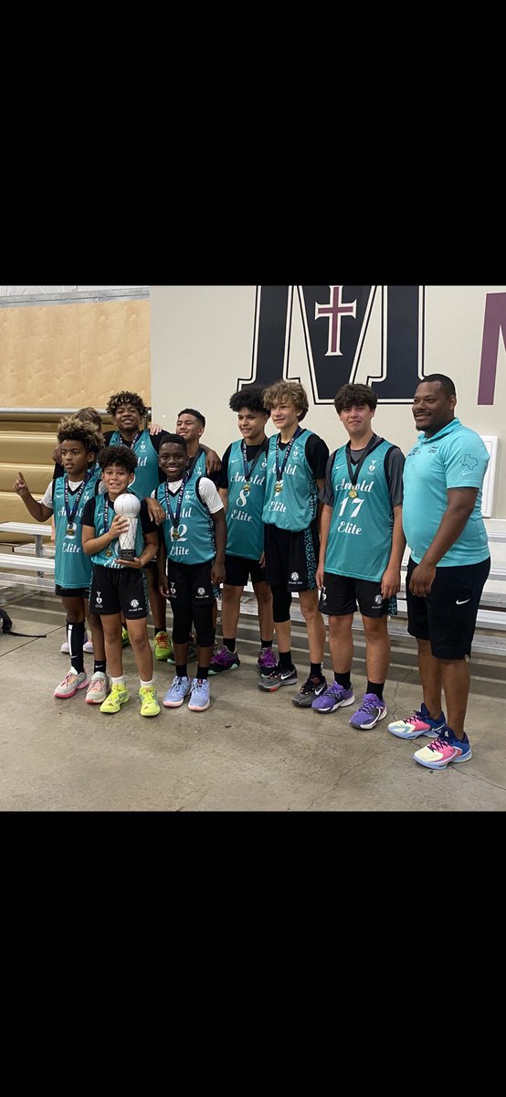 Congratulations to our National <a href="/EliteArnold/">Arnold Elite Est.2017 & Lady Arnold Elite Est.2018</a> 12u boys for sinning the Gametime IH35 Heat Check. Right in time for <a href="/PrepHoopsNext/">Prep Hoops 𝙉𝙀𝙓𝙏 🏀</a> Nationals in Missouri at <a href="/HyVeeArena/">Hy-Vee Arena</a> next weekend!
<a href="/GASONextGen/">GASO NextGen</a> 
<a href="/CoachJArn0ld/">Jahrrend Arnold</a> 
<a href="/KevinWill2124/">Kevin Williams</a>
