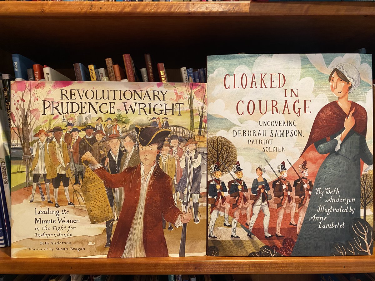 HUZZAH for REVOLUTIONARY WOMEN in #HERstory!❤️📗😃Widen kids' world with stories of #trailblazer #mightywomen #DeborahSampson &  #PrudenceWright  😍 #USHistory #AmericanRevolution #July4th #IndependenceDay
@SueReaganTweets @AnneLambelet @astrakidsbooks @ForGrowingMinds