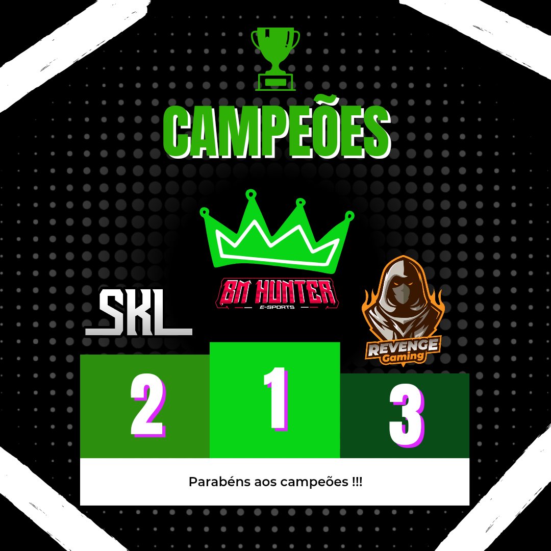 Americans League BS (@albsofc) on Twitter photo Parabéns a <a href="/BMHUNTERESPORTS/">BM HUNTER E-SPORTS</a> por se consagrar Campeão da 2° Edição da ALBS, também parabenizar a #Skull e <a href="/Revenge_ofc/">Revenge Gaming 🌟</a> pelo Top 2 e 3, todos jogaram demais! Foi uma linda trajetória e grandes jogos!
Patrocinadores: <a href="/BMHUNTERESPORTS/">BM HUNTER E-SPORTS</a> <a href="/Time_Masterclub/">Time Master Clube</a> Parabéns a <a href="/BMHUNTERESPORTS/">BM HUNTER E-SPORTS</a> por se consagrar Campeão da 2° Edição da ALBS, também parabenizar a #Skull e <a href="/Revenge_ofc/">Revenge Gaming 🌟</a> pelo Top 2 e 3, todos jogaram demais! Foi uma linda trajetória e grandes jogos!
Patrocinadores: <a href="/BMHUNTERESPORTS/">BM HUNTER E-SPORTS</a> <a href="/Time_Masterclub/">Time Master Clube</a>
