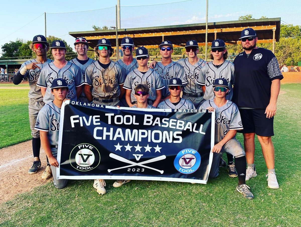 Congratulations to Sticks 15U Volner on winning the <a href="/FiveTool/">Five Tool Baseball</a> Oklahoma Tulsa Classic. They finished the weekend 5-1!

#WhyPlayAnywhereElse