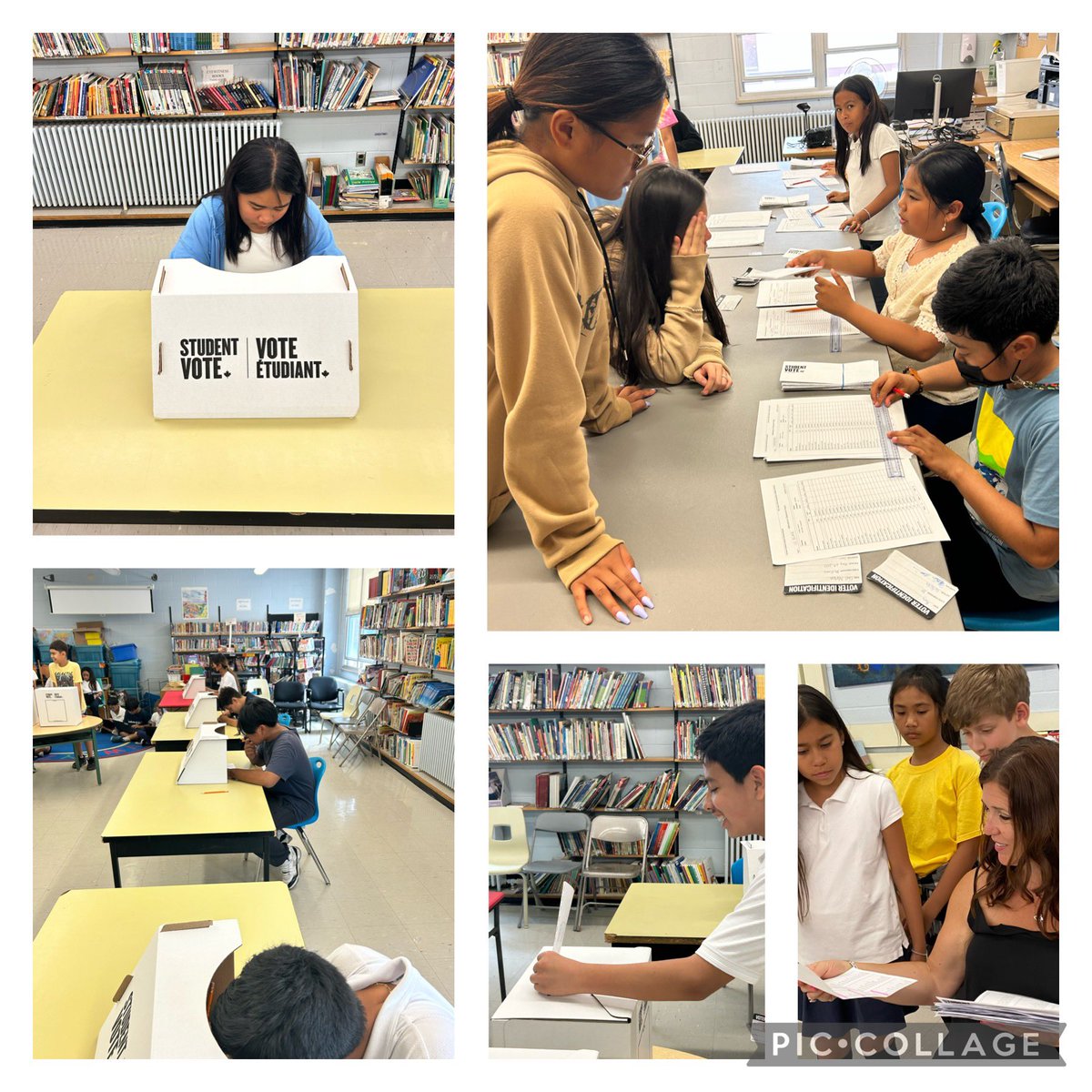 The Gr. 4s  ran the Student Vote Election Day with great pride from making Voter Ids, preparing and counting ballots and taking on roles as Poll Clerks and Deputy Officers. The results are in ! Olivia Chow according to OLA students is our next Mayor.  @OLAssumpTCDSB @studentvote
