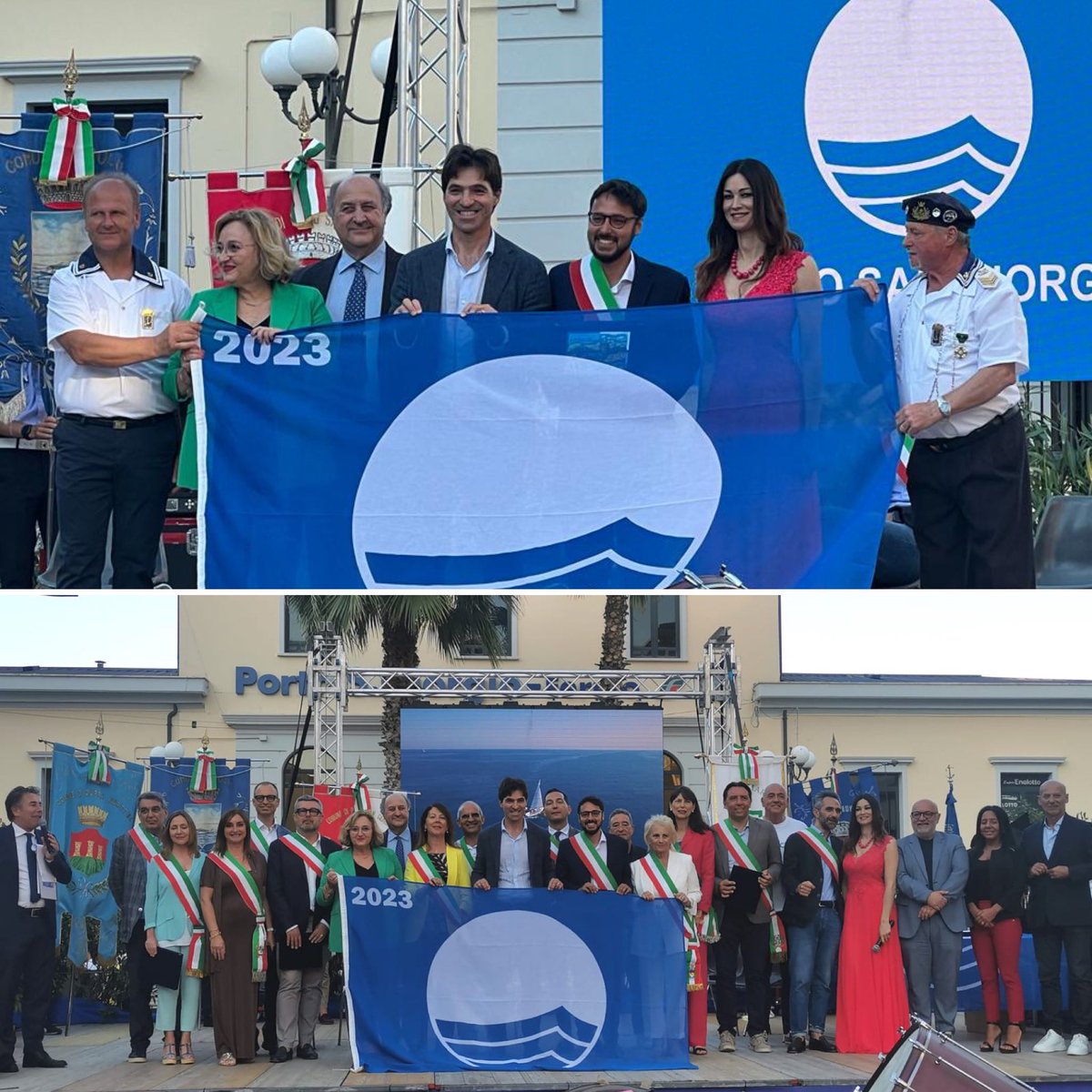 Barbieri_N's tweet photo. Ieri a Porto San Giorgio per la cerimonia di consegna delle Bandiere Blu delle Marche.
#MondolfoMarotta #BandieraBlu2023 https://t.co/HHn9xg3x1N