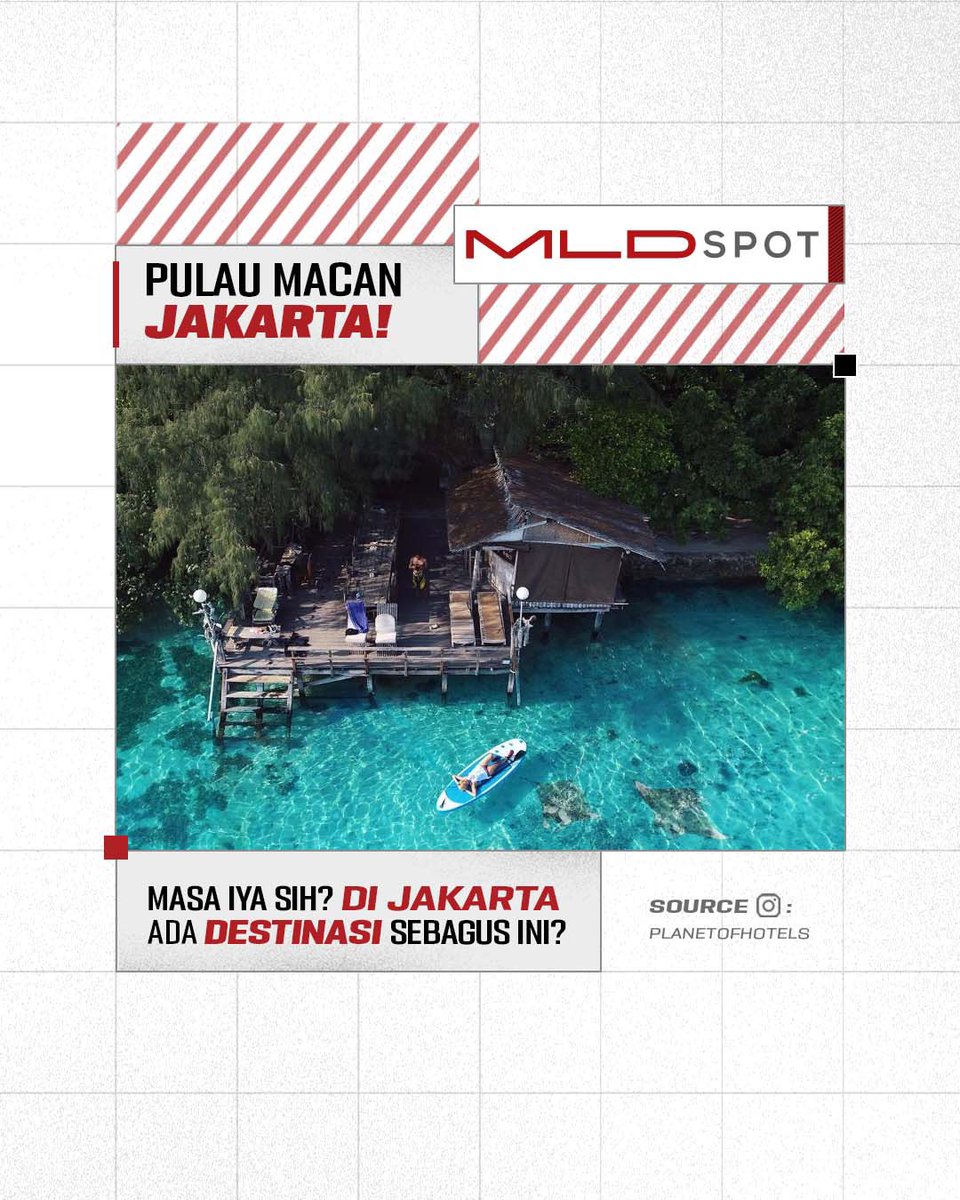Masih gak percaya di Jakarta khususnya Kepulauan Seribu ada pulau indah kayak gini plus resort ala Hawai?

Gausah jauh-jauh keluar negeri makanya. Lo cuma butuh explore lebih dan hunting-hunting destinasi liburan di Indonesia!

#MLDSPOT #INSPIRINGPLACES #LOCALGREATNESS