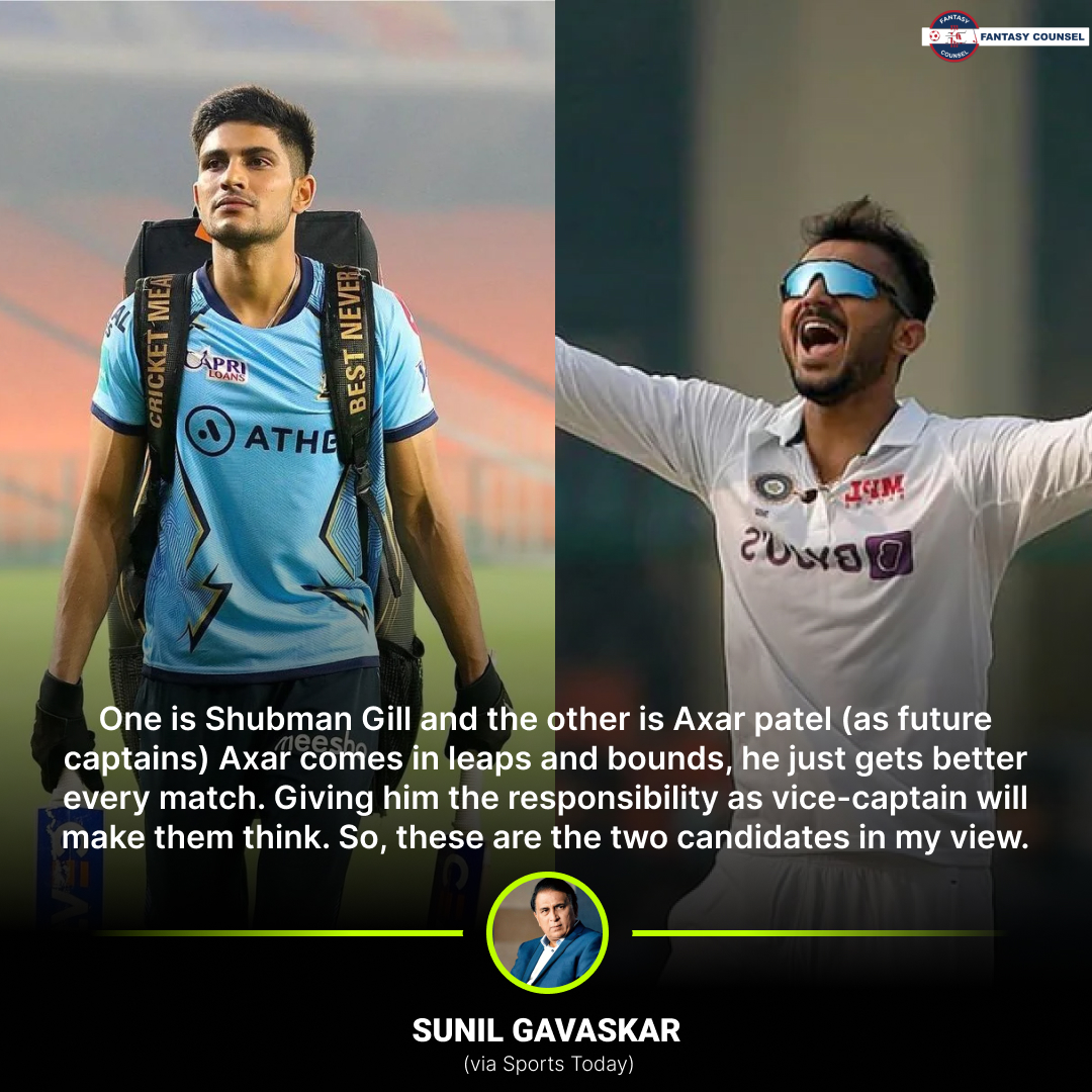 'Future Captain Contenders: Shubman Gill and Axar Patel'
.
.
.
.
.
.
#fantasycounsel #cricket #cricket2023 #ashes #test #testmatch #update #news #breakingnews #india #indiancricket #ind #tnpl #t20blast #dream11 #msdhoni #cwc23 #blast23 #viratkohli #shubhmangill #gill #axarpatel…