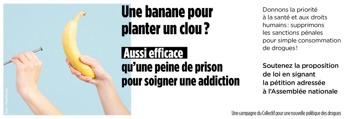 La répression des consommateurs de drogue coute cher, est inefficace pour réduire la consommation et éloigne les personnes des services de soin. 

Soutenez la proposition de loi en signant la pétition adressée à l’Assemblée nationale : petitions.assemblee-nationale.fr/initiatives/i-… #SupportDontPunish