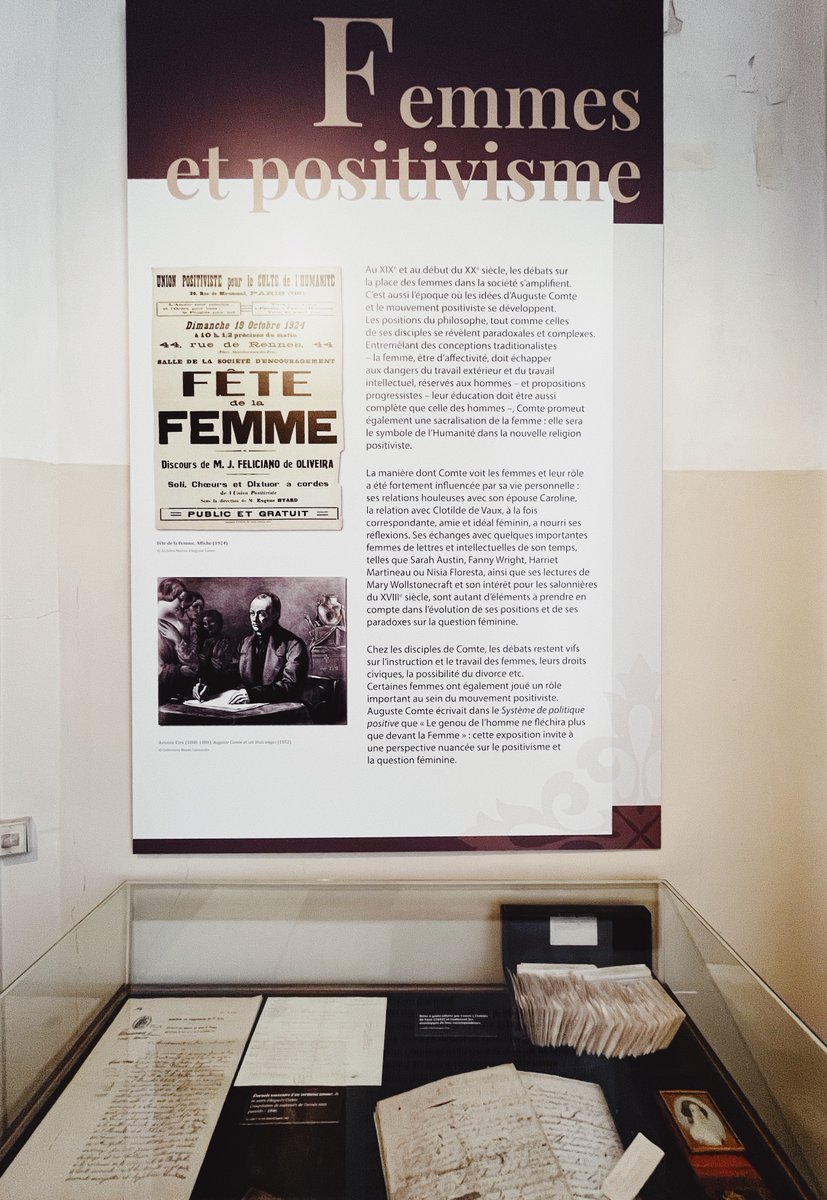 [EXPOSITION]⏱️#derniersjours pour visiter l'exposition 'Femmes et positivisme' à la Maison d'Auguste Comte, encore visible demain mardi 27 et le mercredi 28 juin de 14h à 17h avant décrochage définitif! @humanitelles @AssoMnemosyne @bibMarguerite @Librairiefemmes #exposition