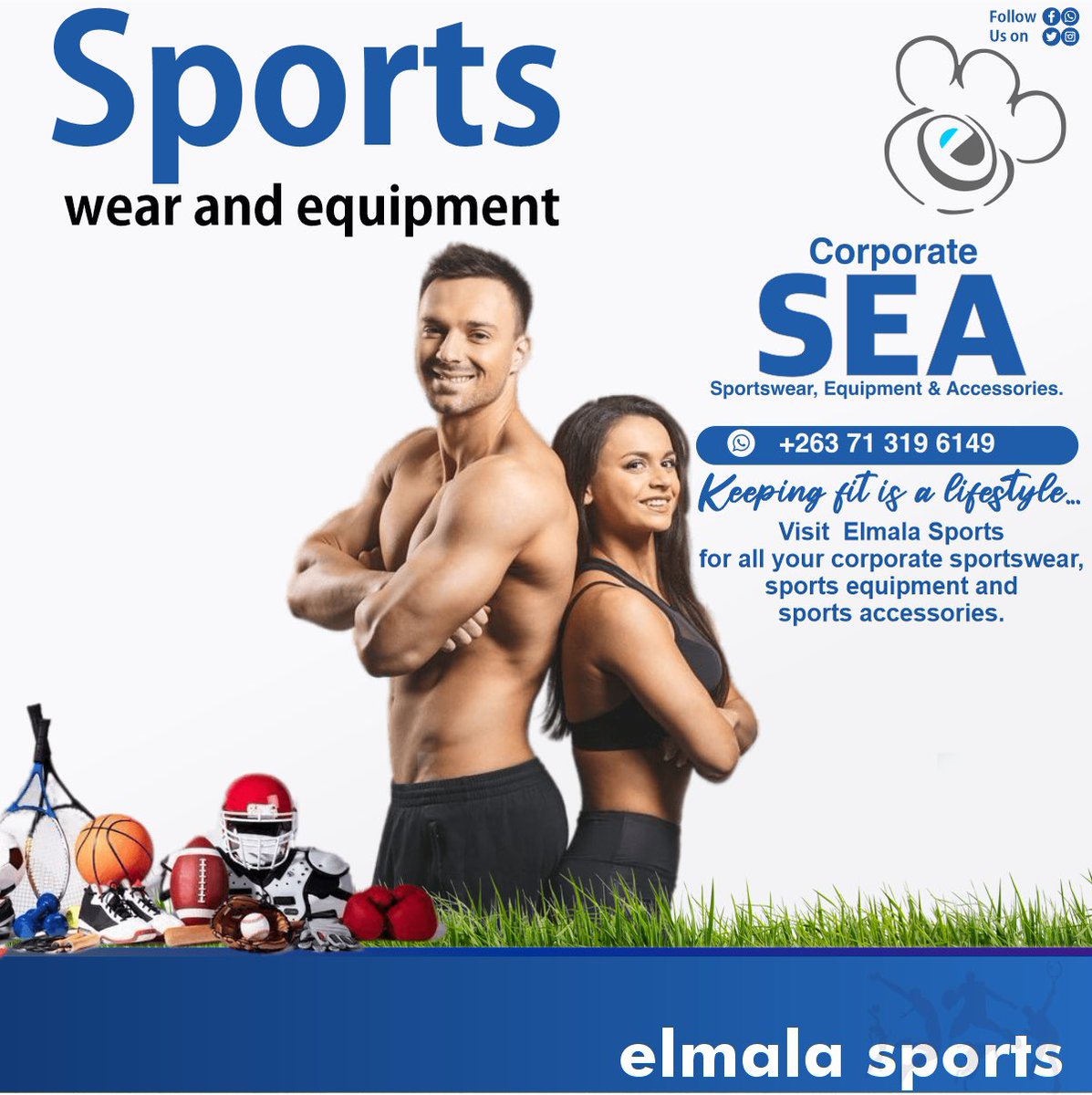 Sportswear and Sports Equipment.
Visit Elmala Sports today and view our lastest sportswear collection.

#sportskit #buylocal #sportsaccessories #sportwearstore #harare #sportequipment #teamsports #sportsequipment #elmalasports #soccerballs #sportswearshop #fortheloveofthegame
