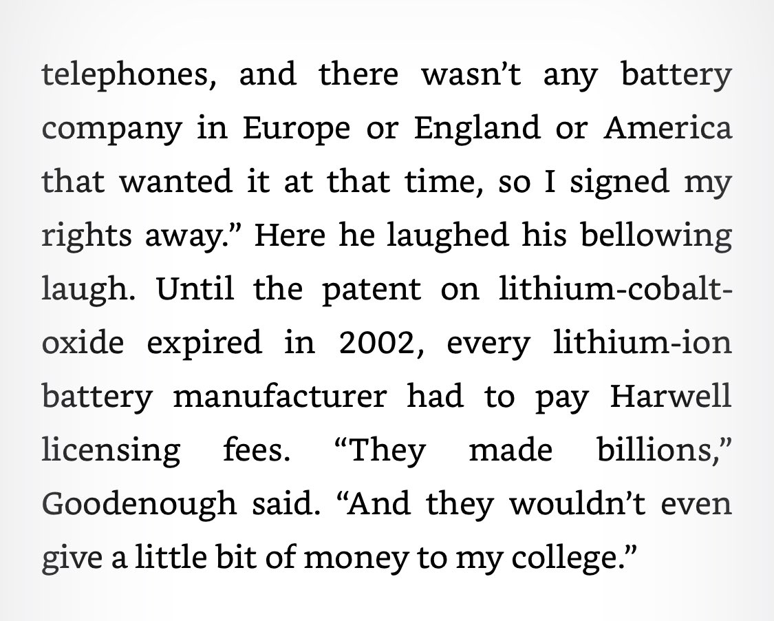 Ed Conway on Twitter "While the key chemistry behind the lithium ion battery was invented by