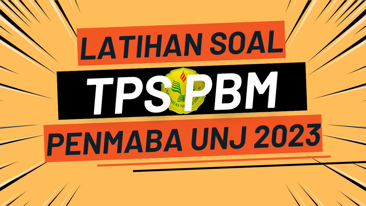CHE_allfree's tweet photo. Latihan soal TPS PBM PENMABA UNJ 2023
>>>https://t.co/dV7XrGEbEf
#penmaba #unj #ujianmandiri #tps #pbm https://t.co/oQOvjzLDq6