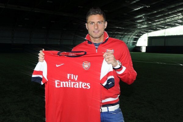 On This Day #26June2012, Arsenal won the race to sign Olivier Giroud on a longterm contract for a fee believed to be around £9.6 million (€12.4 million). 🐐