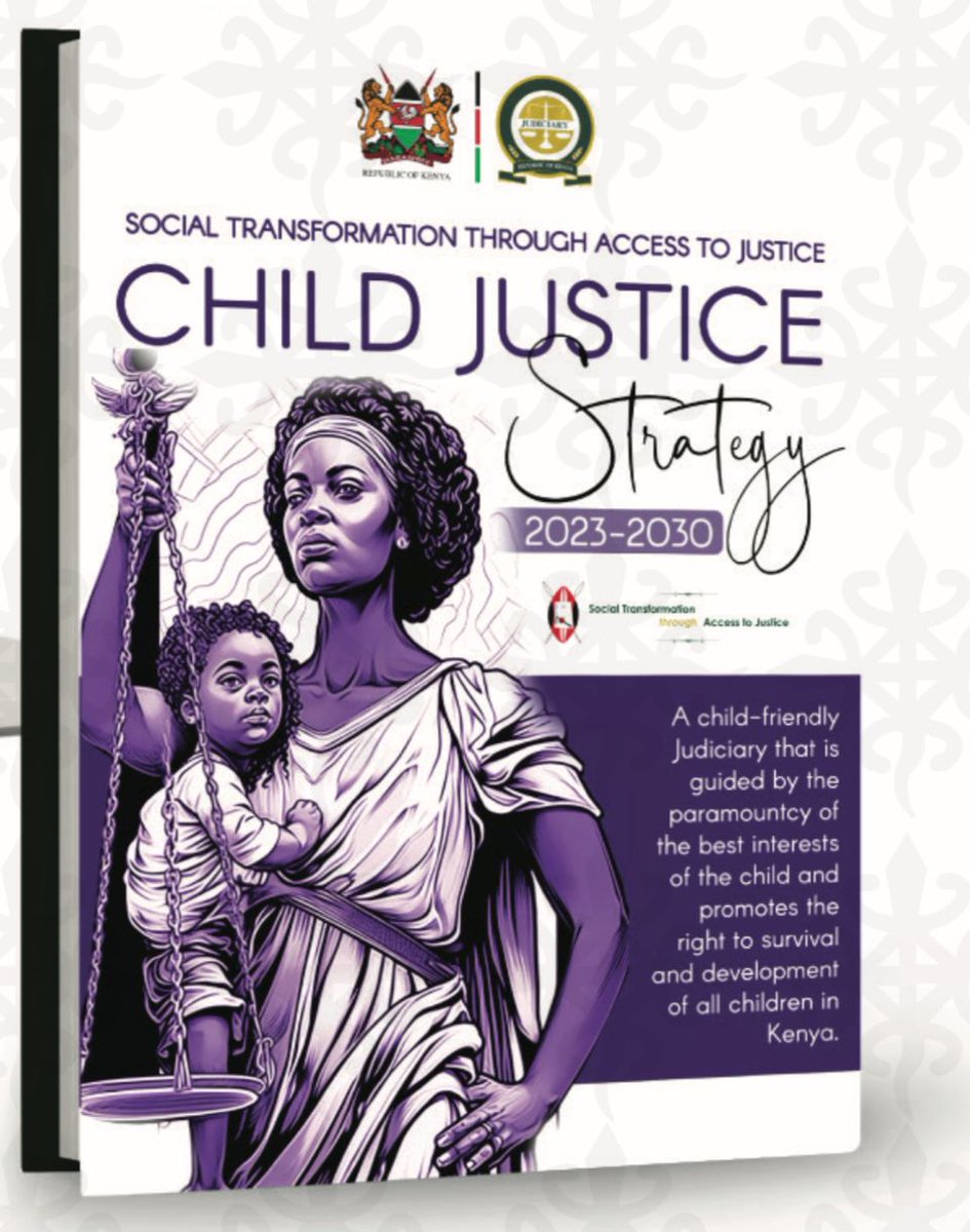 Kenyajudiciary's tweet photo. A child-friendly Judiciary that is guided by the paramountcy of the best interests of the child and promotes the right to survival and development of all children in Kenya. https://t.co/vwa0j1CdCQ