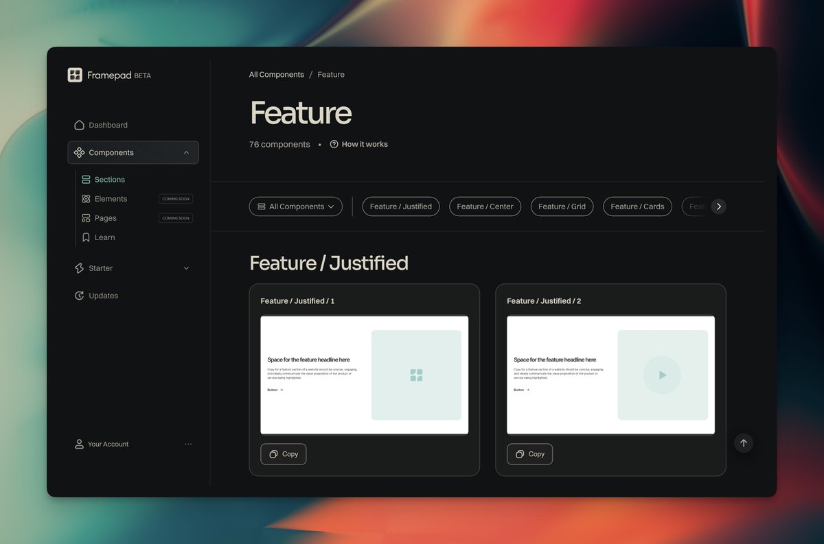 Build sites and <a href="/framer/">Framer</a> templates way faster with Framepad components!

The biggest on demand component library for Framer 💥

Get access 100% free while Framepad is in beta