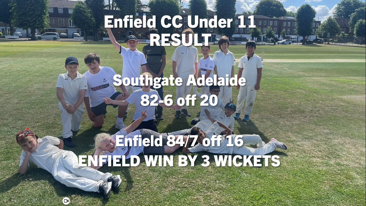 An epic game v @SAdelaideCC Under 11 on Thursday Night where we came out winners by 3 wickets 

#Spreadtheword #London #Cricket #Summer #Ashes23