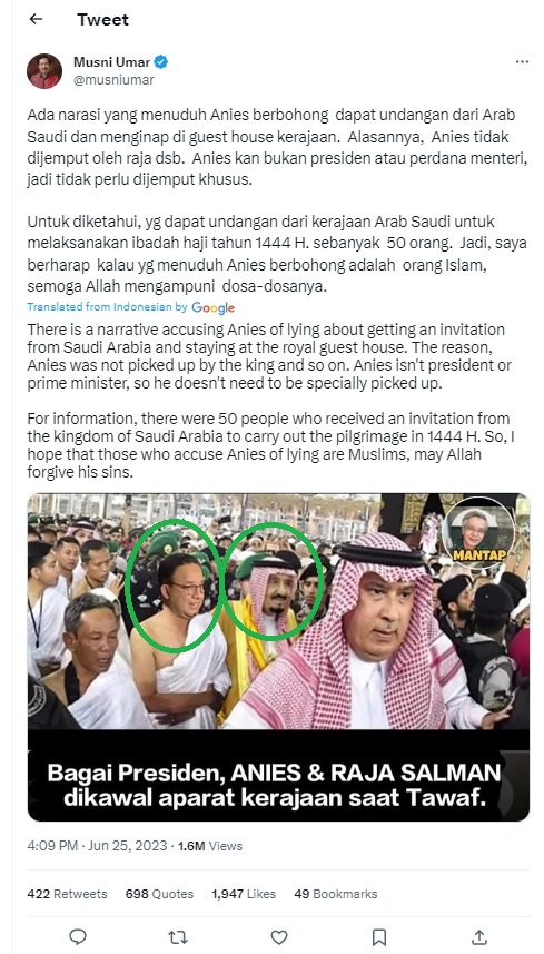 YuliartiEckel's tweet photo. Q: Is't permissible stick a photo of HM King Salman's head on other person's head, to increase prestige (4 president election promo)? Then the falsified photo is spread via sosmed? - AB is now taking Hajj in Saudi Arabia.

It's confusing😕

@KingSalman, @Mohamme84149864 https://t.co/sHFEczpdzY