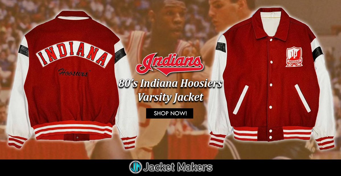 #80s #IndianaHoosiers Red & White #Varsity Wool/Leather Full-Snap Jacket.
<Click on Link Shop Now>
jacketmakers.com/product/indian…
#OOTD #Style #Fashion #Outfit #Costume #Cosplay #gifts #jacket #football #NCAA #basketball #love #FINALFOUR #red #wool #varsityjacket #sale #offers #shopnow