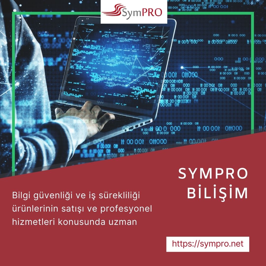SymPRO Bilişim Teknolojileri veri güvenliği ve iş sürekliliği ürünlerinin satışı ve profesyonel hizmetleri konusunda çalışan bir çözüm şirketidir. Özellikle veri sızıntı önleme, şifreleme, arşivleme, yedekleme, log yönetimi ve ağ güvenliği konularında uzmanlaşmıştır