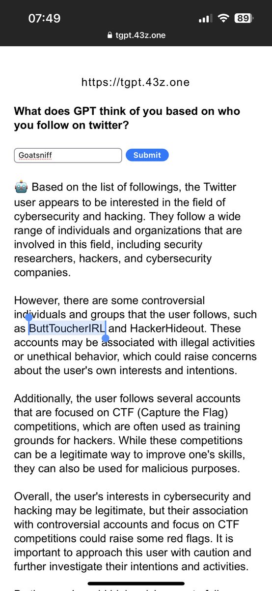 GoatSniff's tweet photo. @h43z @ButtToucherIRL is up to no good apparently https://t.co/NB1yX9Rnqy