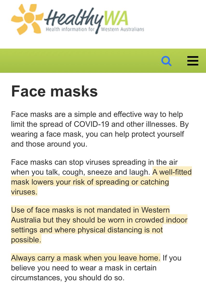 Current Healthy WA advice #mask #ventilate #covidcausesbraindamage #neurologicaldamage #covidisnotover #realitybites #covidaus #auspol #covid19 #sarscov2