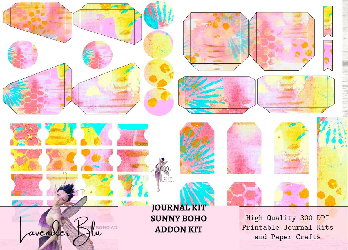 LBluart's tweet photo. Excited to share the latest addition to my #etsy shop: Junk Journal Printable Kit, Sunny Boho,ADDON Kit Digital Paper, Junk Journal Supplies, Journal Inserts https://t.co/Ok6HiSHmf0 #journalkit #junkjournalkit #printablekit #scrapbook #digitalpaper #boho #bohopaper #bo https://t.co/L9gnq30YNf