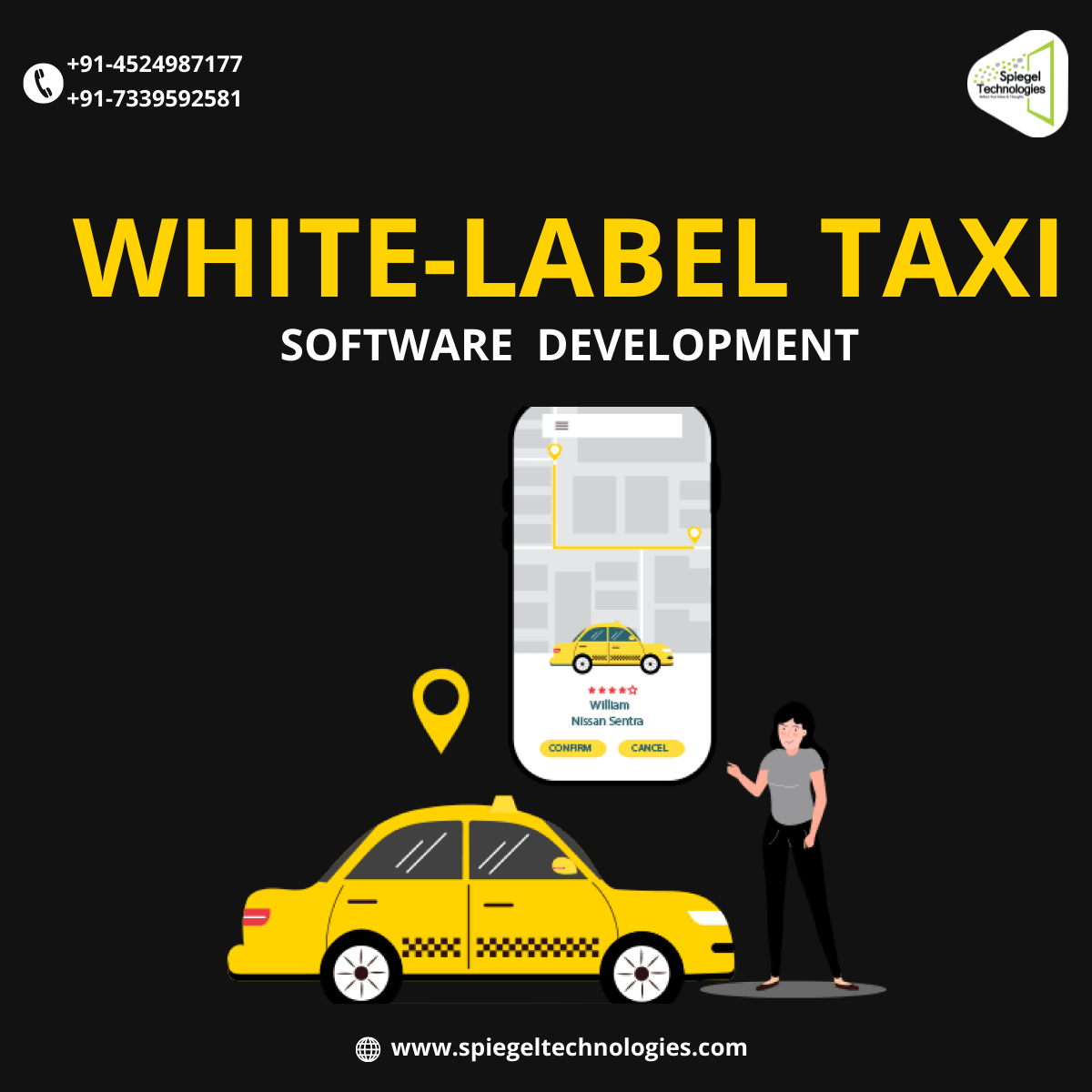 SpiegelTechies's tweet image. Looking to develop a Taxi App? Our expert team specializes in Taxi App Development Software. Build your own custom taxi app and streamline your transportation business. 
Website -lnkd.in/dQHx_tjq
#TaxiAppDevelopment #MobileAppDevelopment
#taxibookingscript #uberclone