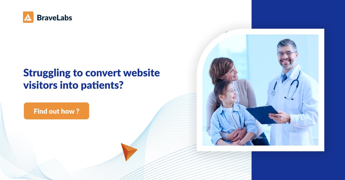 Struggling to convert #website visitors into #patients? Learn the effective #MarketingStrategies to increase patient conversion from your #healthcare websites 👉 thebravelabs.com/blog/marketing…

#DigitalHealth #patientexperience #digitalmarketing #telehealth #doctor #hospital #SEO #SMM