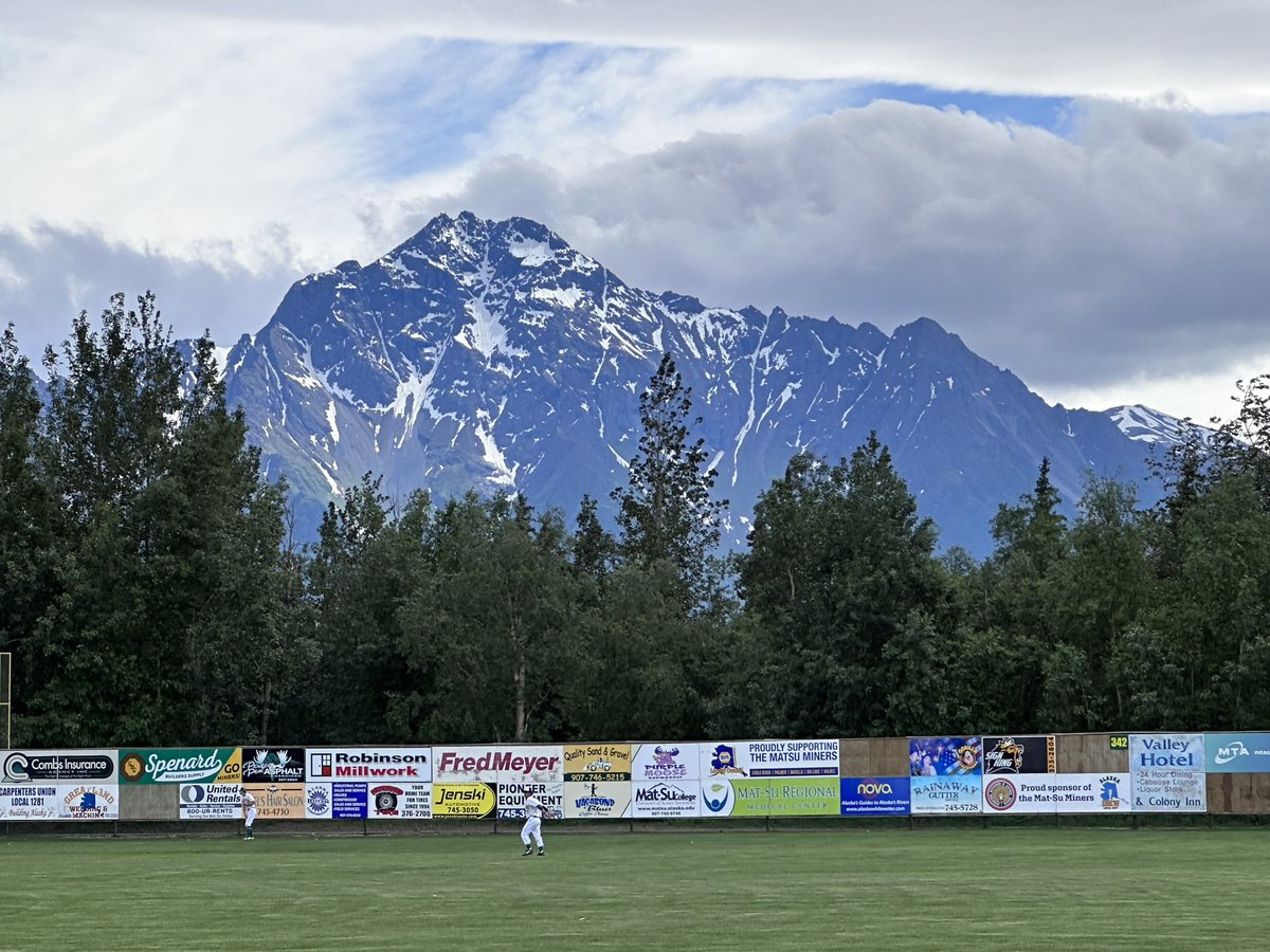 ballparknation's tweet photo. On a lark, we took in a @ABLMiners game before we head home. They'll be part of our @OfficalABL coverage. WOW. Just. WOW. Look at that view. And that's one more state crossed off. 5 to go... #QuestFor50 https://t.co/0Ap4NRdzgZ