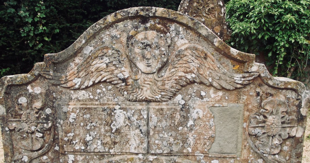 #MonumentsMonday 
A musical soul in Michaelchurch Escley churchyard.