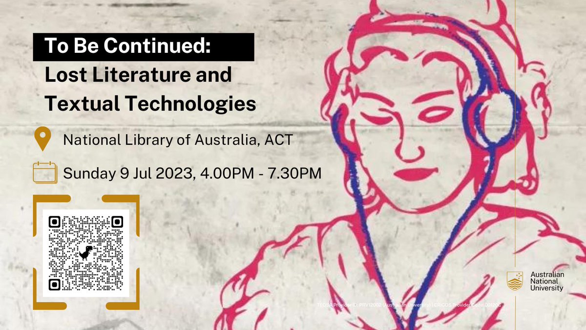 Research at ANU (@anu_research) on Twitter photo šļøJoin us at the <a href="/nlagovau/">National Library of Australia</a> for the launch of To Be Continued: A Lost Literature podcast! Discover hidden literary gems and explore the impact of digitisation and AI. Panel discussion at 4pm, podcast launch at 6pm. Register quicklink.anu.edu.au/6gcy #ANU #unchartedterritory #Trove šļøJoin us at the <a href="/nlagovau/">National Library of Australia</a> for the launch of To Be Continued: A Lost Literature podcast! Discover hidden literary gems and explore the impact of digitisation and AI. Panel discussion at 4pm, podcast launch at 6pm. Register quicklink.anu.edu.au/6gcy #ANU #unchartedterritory #Trove