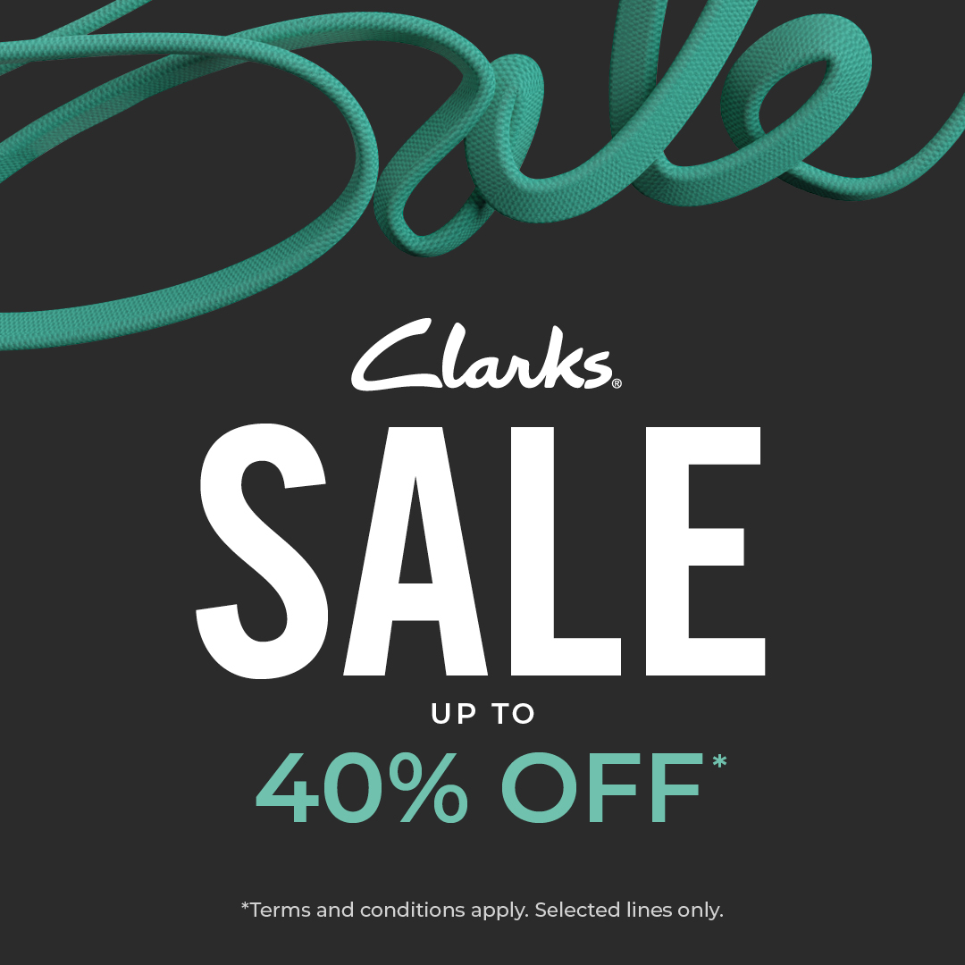 Efternavn Hula hop hale TelfordCentre on X: "Clarks Telford summer sale is now on! With up to 40%  off selected styles*. Shop in-store or online at https://t.co/XKdaPAocz2.  *Terms &amp; Conditions apply https://t.co/ozUunCWP0U" / X