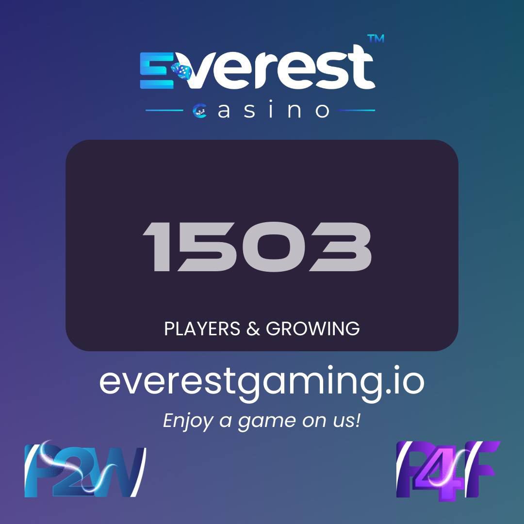 ArchieNeko_'s tweet photo. We have hit our target. 1500 players joined our #EverestP2E and as a thank you we are extending our give away of 250 credit FREE for a while. 

As you know first 700 participants received 1000 credits. Those are usable in our #EverestGaming and profit can be cashed out. 

Deposits are open and P2W will be live at 7pm utc today 

#PlayToEarn #OnlineCasino #deficasino #GiveawayAlert @EverestP2E
