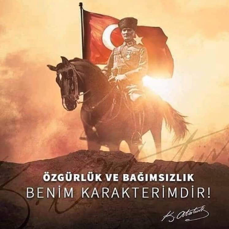 'Özgürlük ve bağımsızlık benim karakterimdir.'

A T A T Ü R K 🇹🇷
#GüneAtatürkİleBaşla🇹🇷